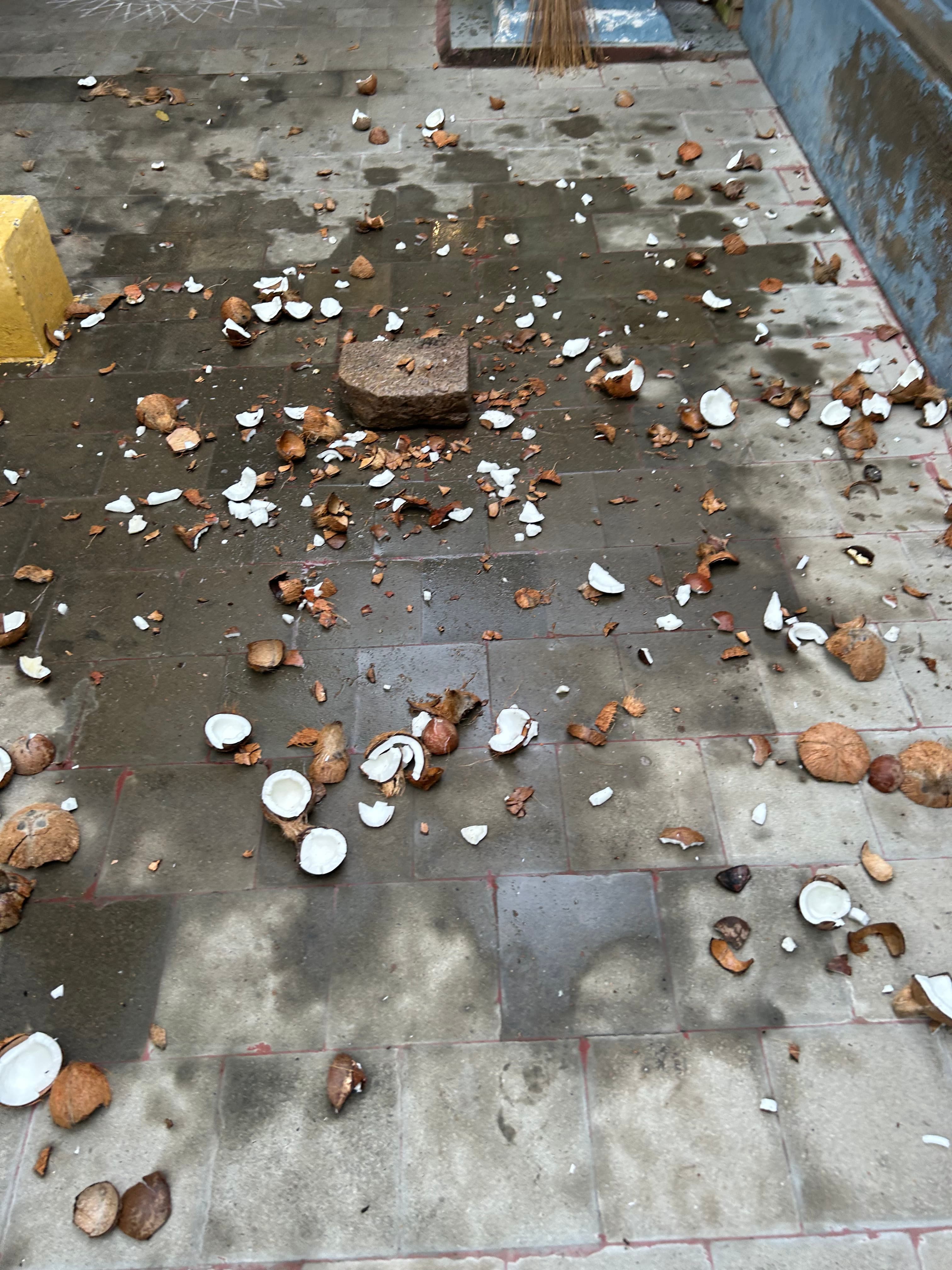 Sacred prasadam being prepared